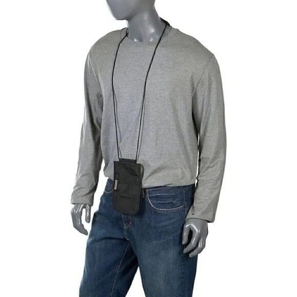 Travelon Passport ID & Boarding Pass Holder bag, wallet purse back - Picture 4 of 12